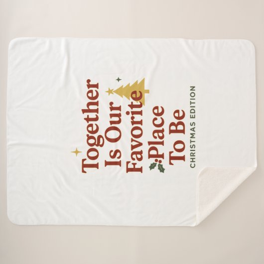 christmas sherpa deken (Voorkant (horizontaal))