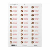 Christmas Shetland Sheepdogs Etiket (Full Sheet)