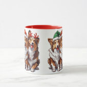 Christmas Shetland Sheepdogs Mok (Midden)