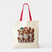 Christmas Shetland Sheepdogs Tote Bag (Achterkant)