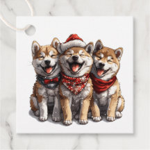 Christmas Shiba Inu Santa Dogs