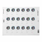 Christmas Shih Tzu Santa Dog Etiket (Full Sheet)