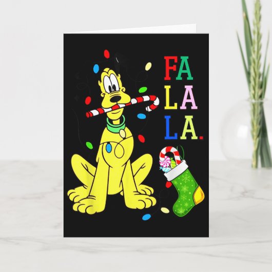 Christmas Shirt Cute La Fa Fa Swea  Kaart (Voorkant)