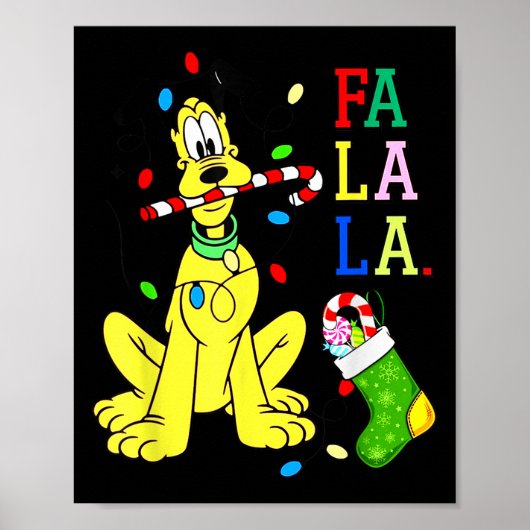 Christmas Shirt Cute La Fa Fa Swea  Poster (Voorkant)