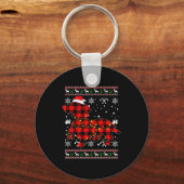 Christmas Shirt For Dachshund Lover Gift Santa Buf Sleutelhanger (Voorkant)