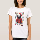 Christmas Shirt for Sloth Lover Gift Santa Buffalo (Voorkant)