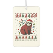 Christmas Shirt for Sloth Lover Gift Santa Buffalo Luchtverfrisser (Voorkant)
