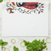 Christmas Shirt for Sloth Lover Gift Santa Buffalo Theedoek (Gevouwen)