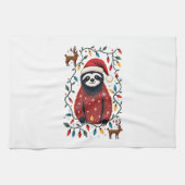 Christmas Shirt for Sloth Lover Gift Santa Buffalo Theedoek (Horizontaal)