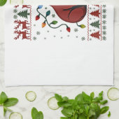 Christmas Shirt for Sloth Lover Gift Santa Buffalo Theedoek (Gevouwen)