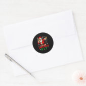 Christmas Shirt - Funny Dabbing Santa 6 7 Meme  Ronde Sticker (Envelop)