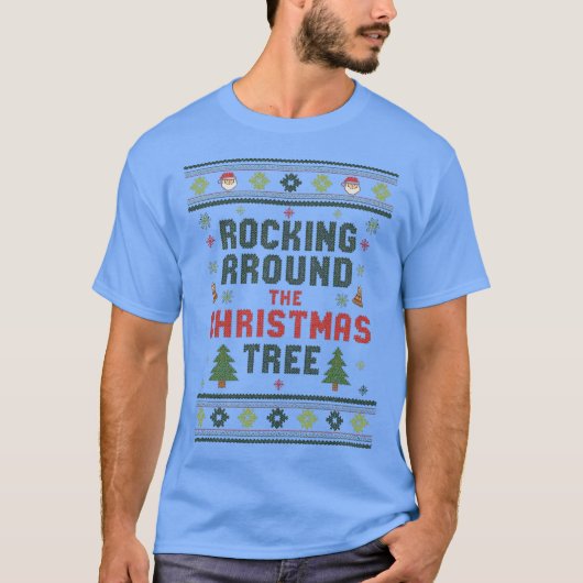 Christmas Shirt -  Rock the Ugly Jingle Design (Voorkant)
