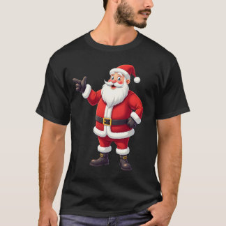Christmas Shirts for Boys Kids Dabbing Santa Xmas