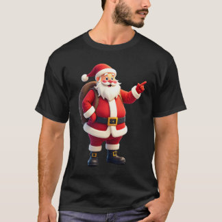 Christmas Shirts for Boys Kids Dabbing Santa Xmas