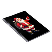 Christmas Shirts for Boys Kids Dabbing Santa Xmas  Notitieboek (Rechterzijde)