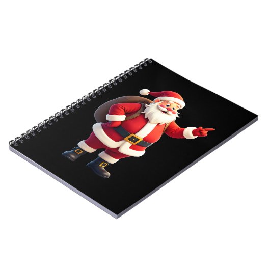 Christmas Shirts for Boys Kids Dabbing Santa Xmas  Notitieboek (Linkerzijde)