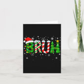 Christmas Shirts For Kids Boys Bruh Funny Christma Kaart (Voorkant)