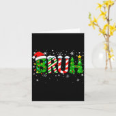 Christmas Shirts For Kids Boys Bruh Funny Christma Kaart (Gele Bloem)