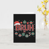 Christmas Shirts For Women Bruh Red Plaid Buffalo  Kaart (Gele Bloem)