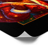 Christmas Shirts Funny Xmas Sasquatch Santa Bigfoo Poster (Hoek)