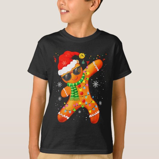 Christmas Shirts Kids Boys Toddler Gingerbread Xma (Voorkant)