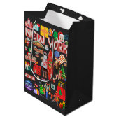 Christmas Shopping Geschenktüte Medium Cadeauzakje (Voorkant Gekanteld)