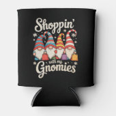 Christmas Shopping With My Gnomies Gnome Xmas Blikjeskoeler (Voorkant)