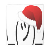 christmas shrug emoji notitieblok (Voorkant)