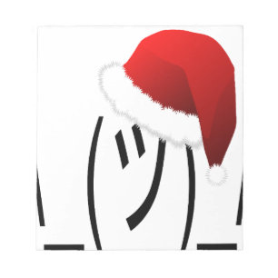 christmas shrug emoji notitieblok