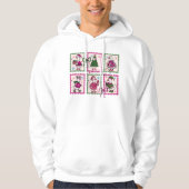 Christmas Silly Goose Vintage Stamps Hoodie (Voorkant)