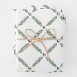 Christmas Silver Bells Garland Inpakpapier Vel