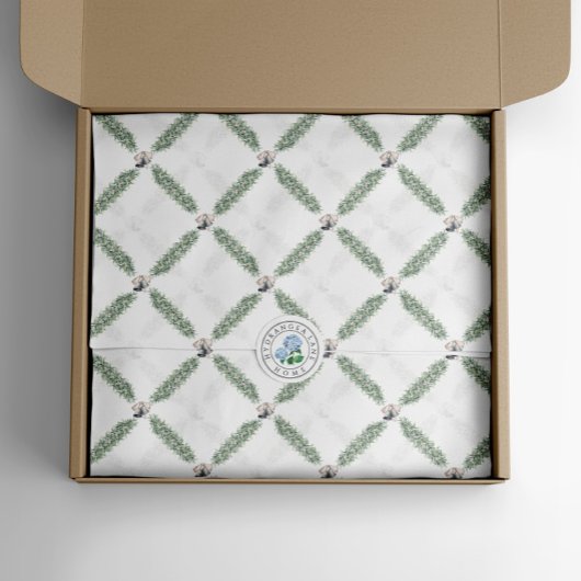 Christmas Silver Bells Garland Tissuepapier