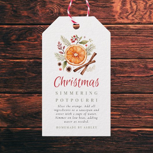 Christmas Simmering Potpourri Cadeaulabel