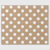 Christmas Simple Snow Dots Wrapping Paper Cadeaupapier (Vlak)