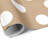 Christmas Simple Snow Dots Wrapping Paper Cadeaupapier (Rol Hoek)