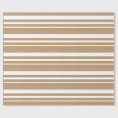 Christmas Simple Stripes Lines Wrapping Paper Cadeaupapier (Vlak)