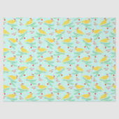 Christmas Singing Canary Pattern Tissuepapier (Voorkant)