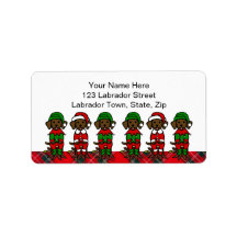 Christmas Six Chocolate Lab Puppies