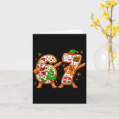 Christmas Six Seven Dabbing Cool Meme 67 Xmas Dab  Kaart (Gele Bloem)