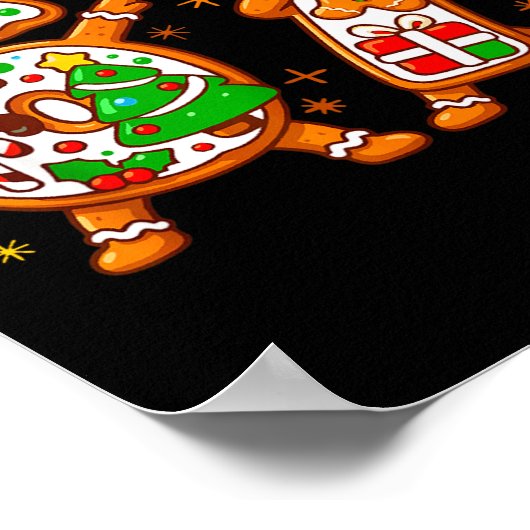 Christmas Six Seven Dabbing Cool Meme 67 Xmas Dab Poster (Hoek)