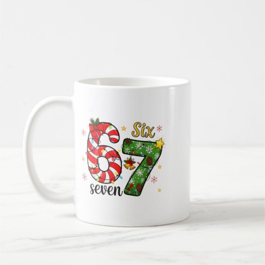 Christmas Six Seven Funny Trendy 6 7 Viral Meme  Koffiemok (Links)