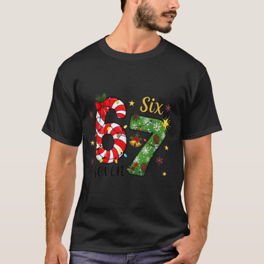 Christmas Six Seven Funny Trendy 6 7 Viral Meme  T-shirt (Voorkant)