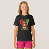 Christmas Six Seven Santa Claus 6 7 Funny Gen Z T-shirt (Voorkant volledig)
