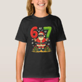 Christmas Six Seven Santa Claus 6 7 Funny Gen Z  T-shirt (Voorkant)