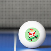 Christmas Skateboarding Skateboarder Pingpongbal (Net)