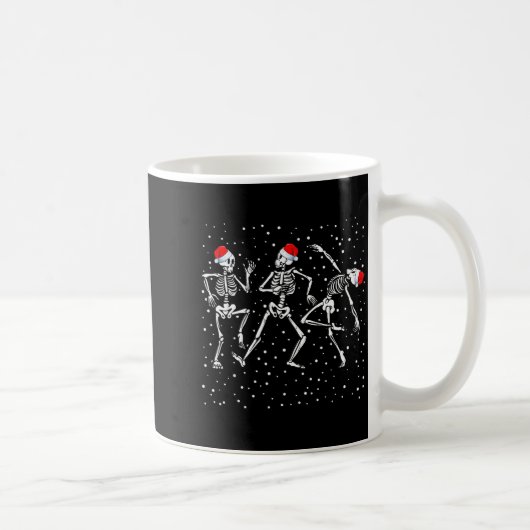 Christmas Skeleton Dancing Funny Xmas  Koffiemok (Rechts)