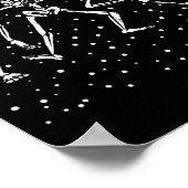 Christmas Skeleton Dancing Funny Xmas Poster (Hoek)