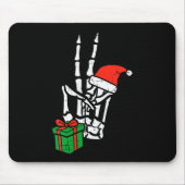 Christmas Skeleton Hand Peace Cket Xmas Men Women  Muismat (Voorkant)
