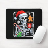 Christmas Skeleton Hot Chocolate Funny Xmas Mannen Muismat (Met muis)