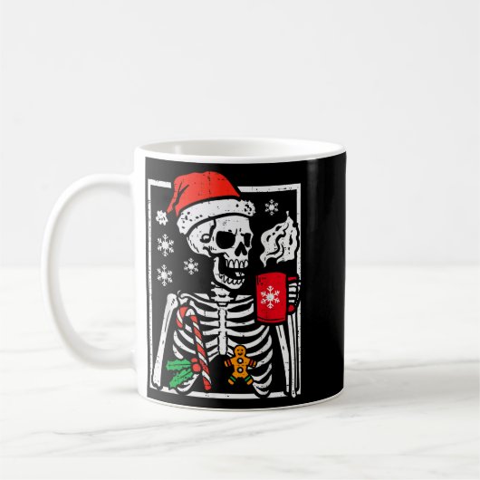 Christmas Skeleton Hot Chocolate Xmas Men Women Ki Koffiemok (Links)